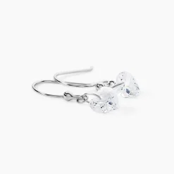 Boucles D'oreilles Pendantes Argent Blanc Sopher Oxydes De Zirconium|Marc Orian Outlet