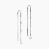 Boucles D'oreilles Pendantes Mascaret Argent Blanc Oxyde De Zirconium|Marc Orian Outlet