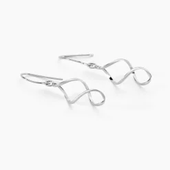 Boucles D'oreilles Pendantes Louison Argent Blanc|Marc Orian Outlet