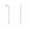 Boucles D'oreilles Pendantes Mascaret Argent Blanc Oxyde De Zirconium|Marc Orian Outlet