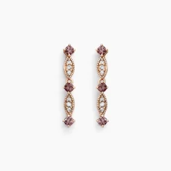 Boucles D'oreilles Pendantes Eugenie Argent Rose Oxyde De Zirconium|Marc Orian Clearance