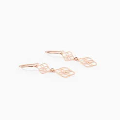 Boucles D'oreilles Pendantes Letizia Argent Rose|Marc Orian Best