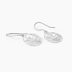 Boucles D'oreilles Pendantes Hita Argent Blanc|Marc Orian Online