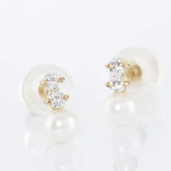Boucles D'oreilles Pendantes Taima Or Jaune Perle De Culture|Marc Orian Discount