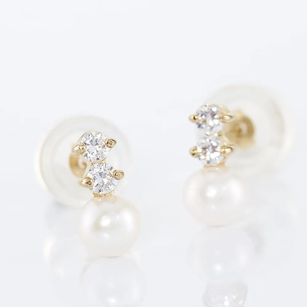 Boucles D'oreilles Pendantes Taima Or Jaune Perle De Culture|Marc Orian Discount