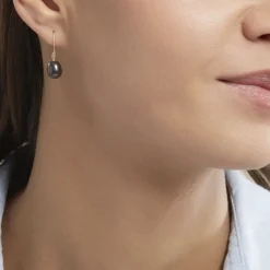 Boucles D'oreilles Pendantes Severiane Or Jaune Perle De Culture|Marc Orian Best