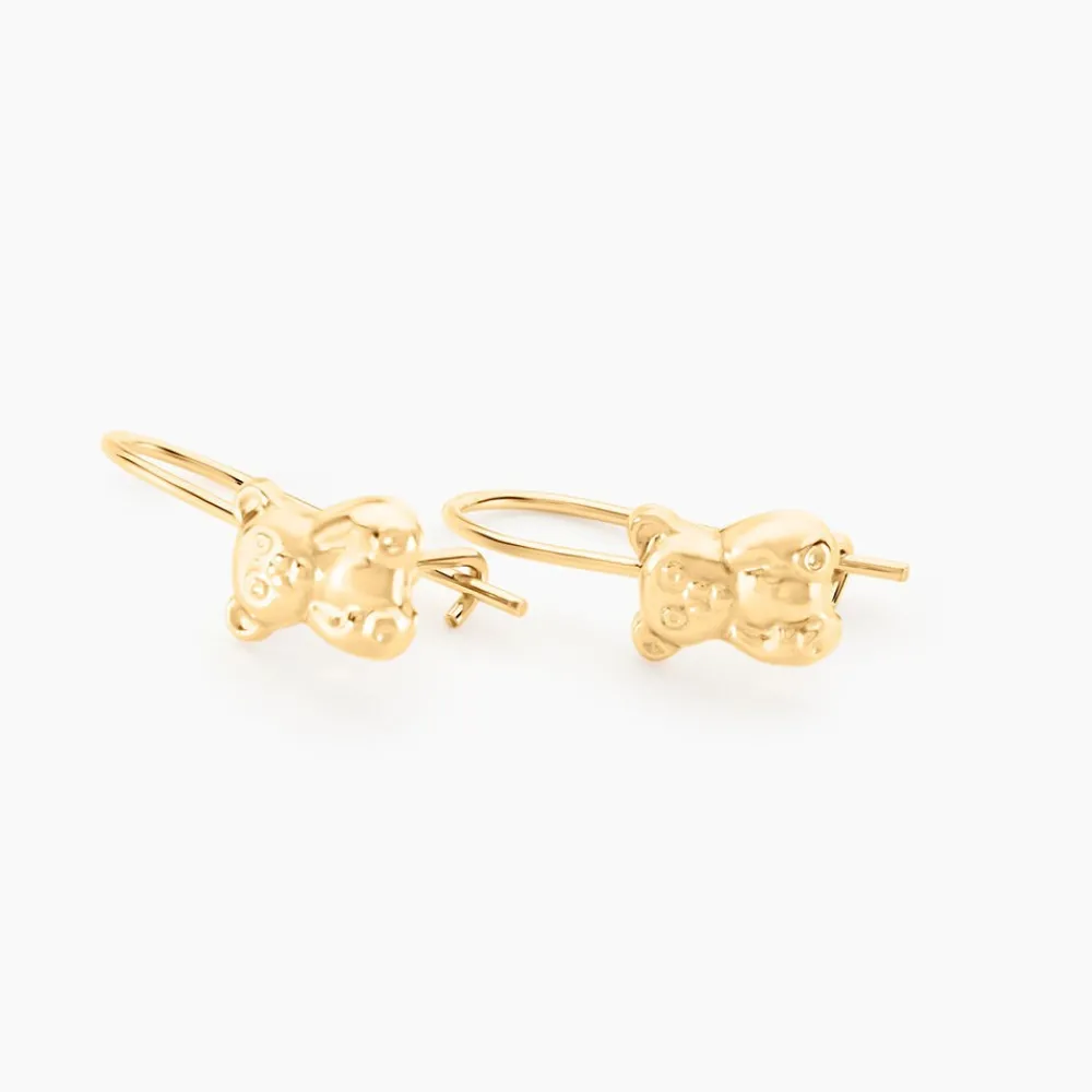 Boucles D'oreilles Pendantes Baptista Ours Or Jaune|Marc Orian Clearance