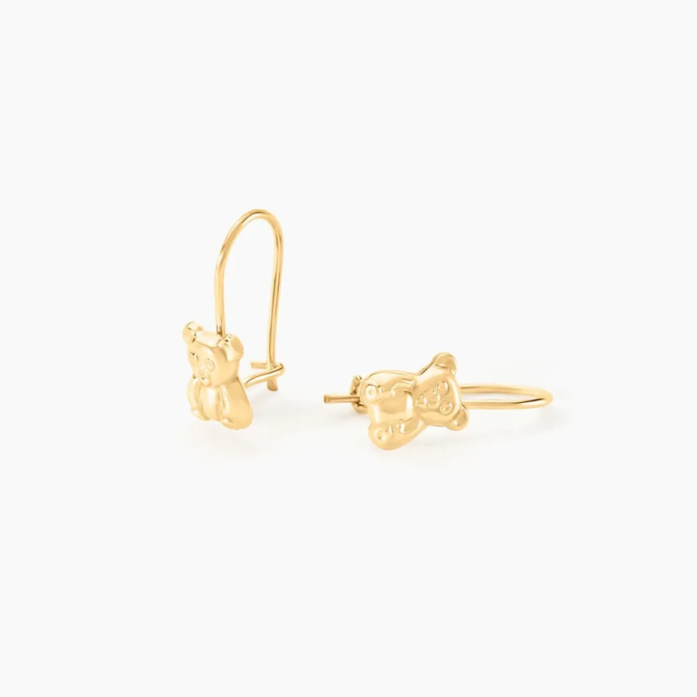 Boucles D'oreilles Pendantes Baptista Ours Or Jaune|Marc Orian Clearance