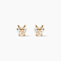 Boucles D'oreilles Puces Abelinia De Zirconium|Marc Orian Clearance