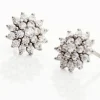 Boucles D'oreilles Puces Allie Croix Or Jaune Oxyde De Zirconium