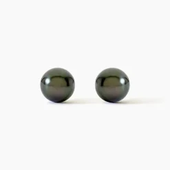 Boucles D'oreilles Puces Alper Or Jaune Perle De Culture De Tahiti|Marc Orian Outlet