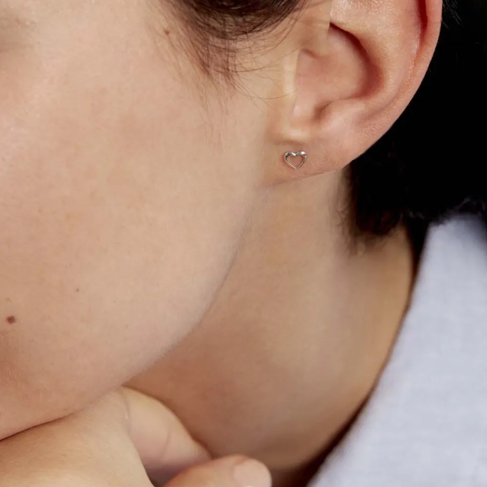 Boucles D'oreilles Puces Anne-maudae Coeurs|Marc Orian Online