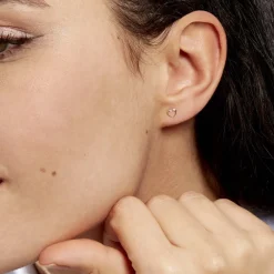 Boucles D'oreilles Puces Anne-maudae Coeurs|Marc Orian Sale