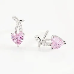 Boucles D'oreilles Puces Argent Blanc Avalon Oxyde De Zirconium|Marc Orian Hot
