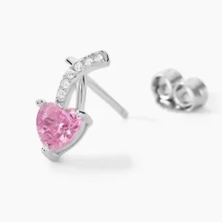 Boucles D'oreilles Puces Argent Blanc Avalon Oxyde De Zirconium|Marc Orian Hot