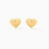Boucles D'oreilles Puces Aricia Coeur Or Jaune|Marc Orian Hot