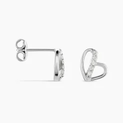 Boucles D'oreilles Puces Arika Argent Blanc Oxyde De Zirconium|Marc Orian Best