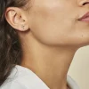 Boucles D'oreilles Puces Ashana Argent Blanc|Marc Orian New