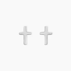 Boucles D'oreilles Puces Ashana Argent Blanc|Marc Orian New