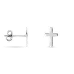 Boucles D'oreilles Puces Ashana Argent Blanc|Marc Orian New