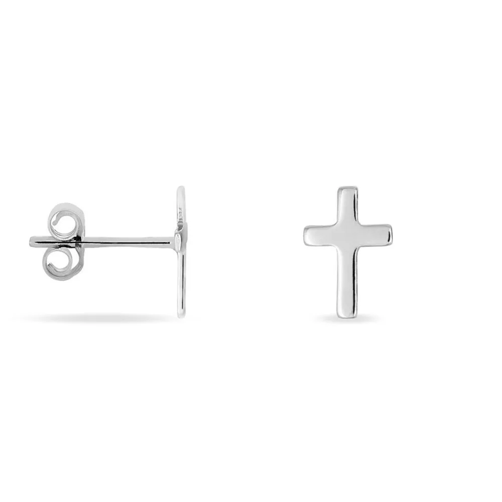 Boucles D'oreilles Puces Ashana Argent Blanc|Marc Orian New