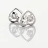 Boucles D'oreilles Puces Ashley Argent Blanc Oxyde De Zirconium|Marc Orian Online
