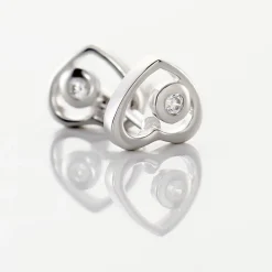 Boucles D'oreilles Puces Ashley Argent Blanc Oxyde De Zirconium|Marc Orian Online