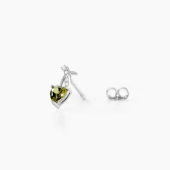 Boucles D'oreilles Puces Avalon Argent Blanc Oxyde De Zirconium|Marc Orian Sale