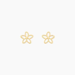 Boucles D'Oreilles Puces Barbie Or Jaune