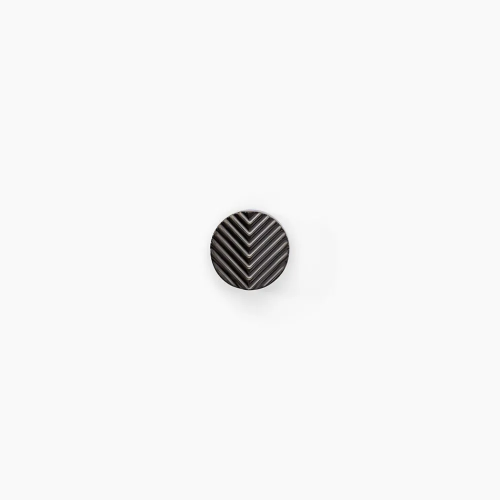 Boucles D'oreilles Puces Black Love Acier Blanc|Marc Orian Discount
