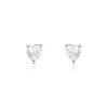 Boucles D'oreilles Puces Breana Argent Blanc Oxyde De Zirconium