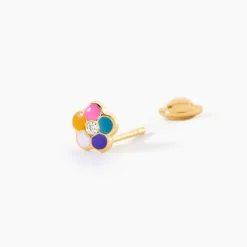 Boucles D'Oreilles Puces Caly Or Jaune Oxyde De Zirconium|Marc Orian Hot