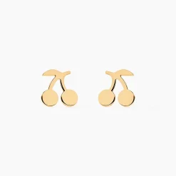 Boucles D'oreilles Puces Cerisia Or Jaune|Marc Orian Sale
