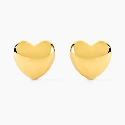 Boucles D'Oreilles Puces Cherish Acier Jaune