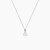 Boucles D'oreilles Puces Cubik Argent Blanc|Marc Orian Sale