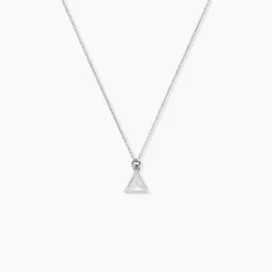 Boucles D'oreilles Puces Cubik Argent Blanc|Marc Orian Sale