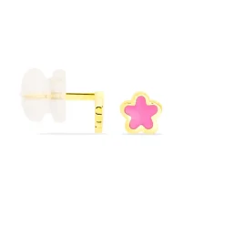 Boucles D'oreilles Puces Damia Fleur Or Jaune Nacre|Marc Orian Hot