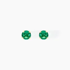 Boucles D'oreilles Puces Daria Or Jaune Oxyde De Zirconium