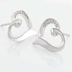 Boucles D'oreilles Puces Daviane Argent Blanc Oxyde De Zirconium|Marc Orian Clearance