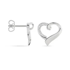 Boucles D'oreilles Puces Daviane Argent Blanc Oxyde De Zirconium|Marc Orian Clearance