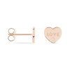 Boucles D'oreilles Puces Deven Argent Rose Oxyde De Zirconium|Marc Orian Outlet