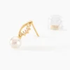 Boucles D'oreilles Puces Dominga Or Jaune Perle De Culture Et Oxyde|Marc Orian Best