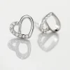 Boucles D'oreilles Puces Dorthea Argent Blanc Oxyde De Zirconium|Marc Orian Hot
