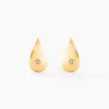 Boucles D'Oreilles Puces Eleone Or Jaune Diamant