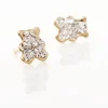 Boucles D'oreilles Puces Emerica Ours 0 Or Jaune Strass|Marc Orian Hot