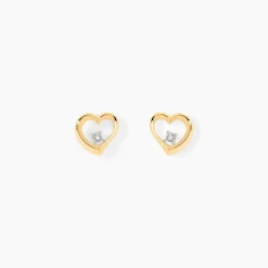 Boucles D'Oreilles Puces Erastus Or Jaune Diamant