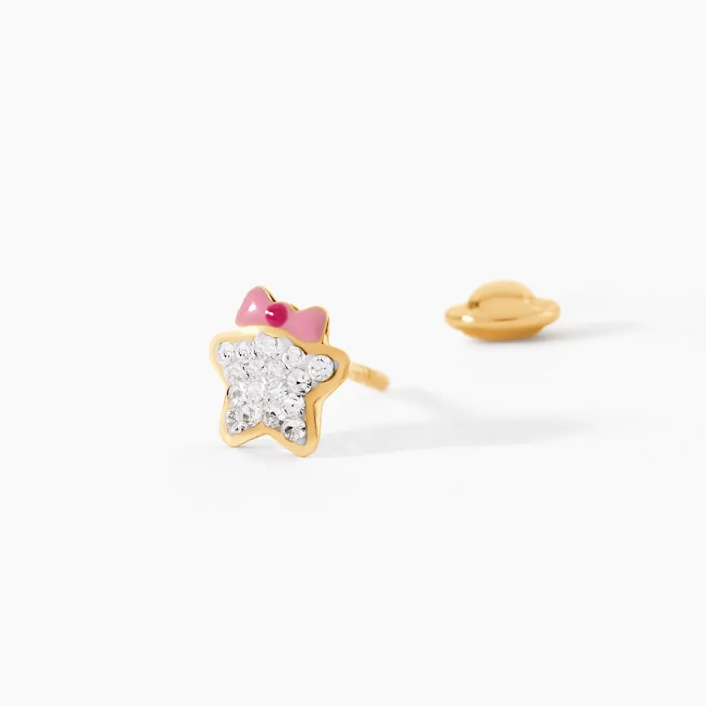 Boucles D'Oreilles Puces Evania Or Jaune Cristal|Marc Orian Sale