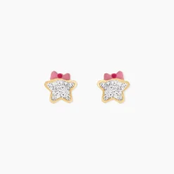 Boucles D'Oreilles Puces Evania Or Jaune Cristal|Marc Orian Sale