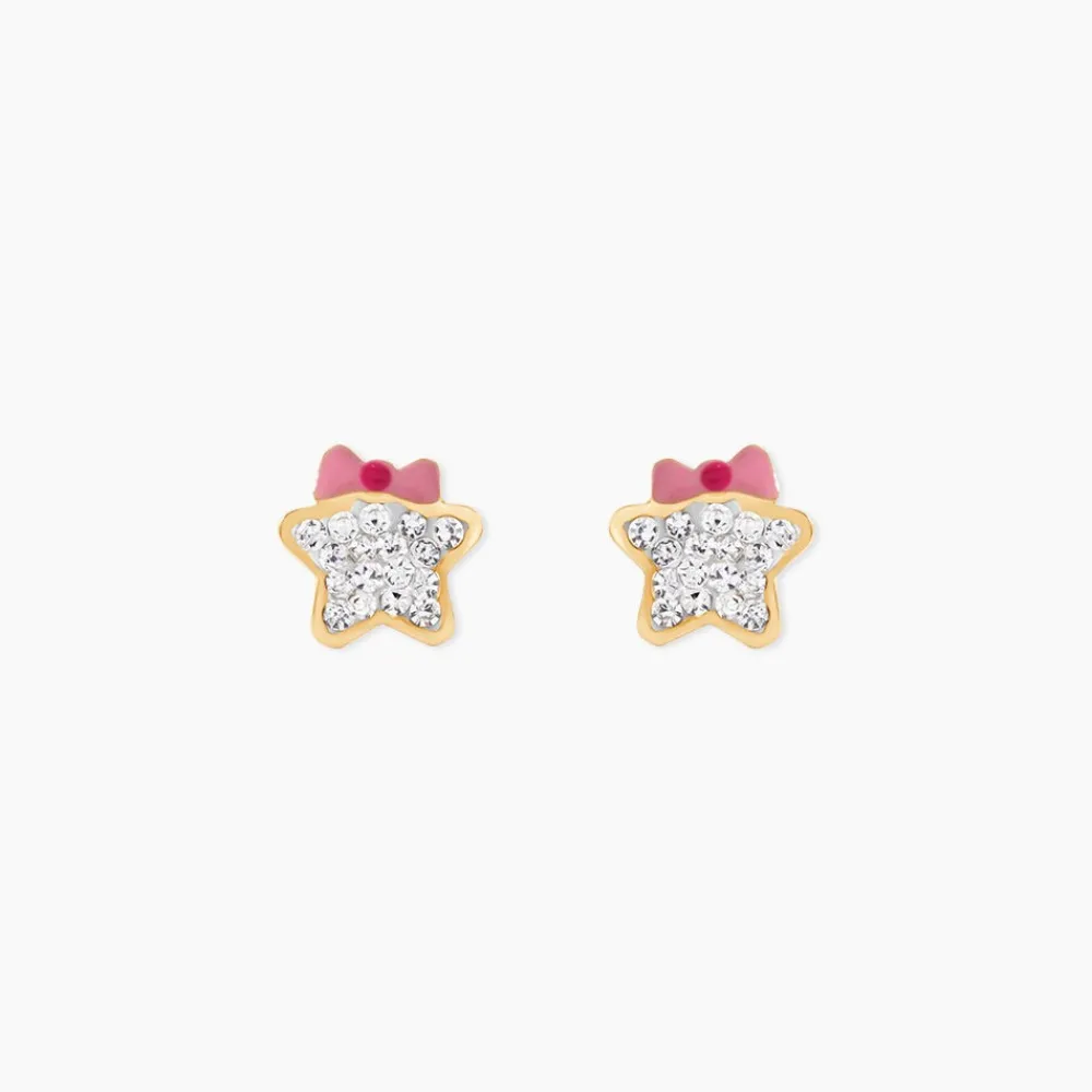Boucles D'Oreilles Puces Evania Or Jaune Cristal|Marc Orian Sale
