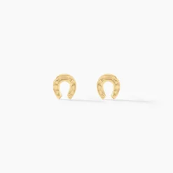 Boucles D'oreilles Puces Evanne Cheval Or Jaune